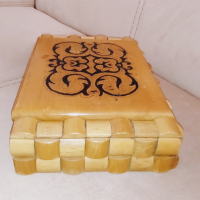 Дървена кутия за бижута, снимка 2 - Антикварни и старинни предмети - 44977481