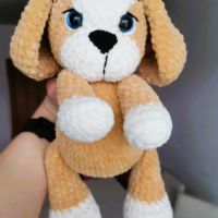 Плетена плюшена играчка - куче , снимка 3 - Плюшени играчки - 45238802