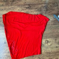 Дамска червена супер естравагантна блуза Ирит Irit само за 5лв., снимка 7 - Тениски - 45760128