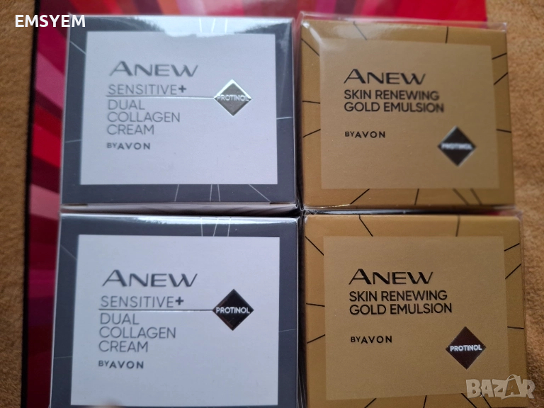 Крем с колаген за чувствителна кожа Anew Sensitive ,Нощна златна емулсия Anew с Protinol™, , снимка 1
