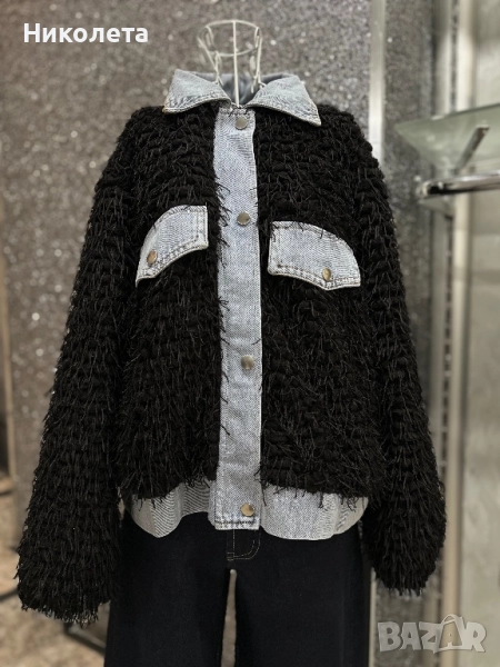 Яке с дънков детайл , снимка 1