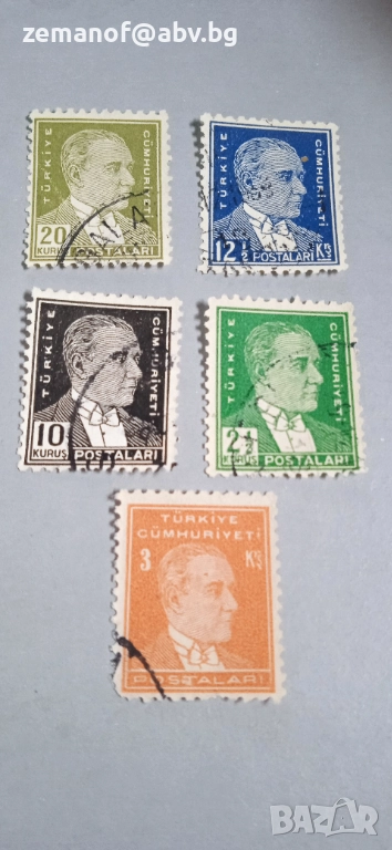 Марки Турция , снимка 1