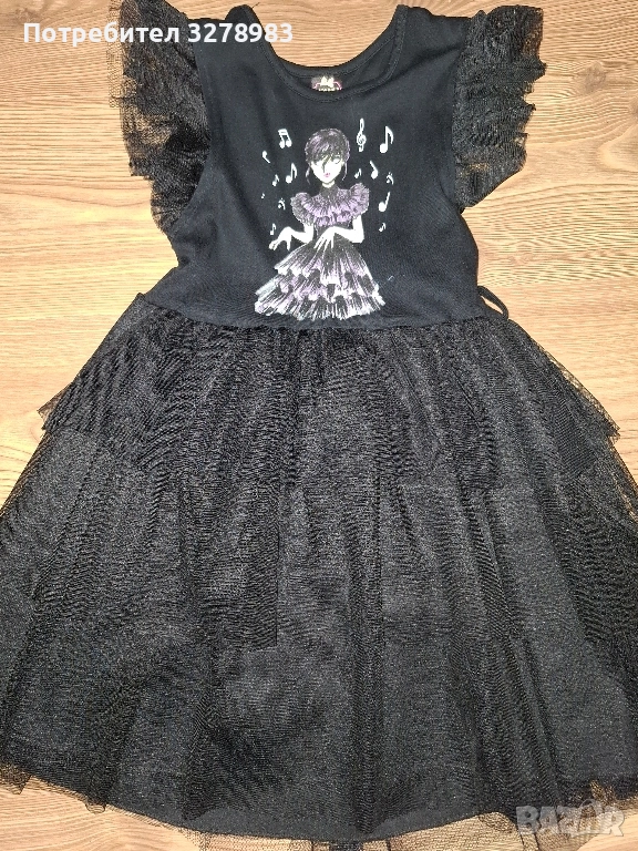 Уникална рокля Уенсдей Адамс, снимка 1