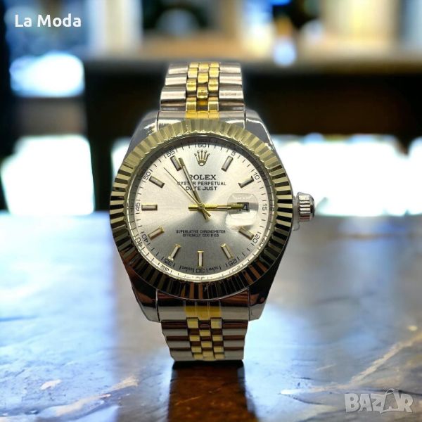 Часовник Rolex Datejust бял сив/жълт, снимка 1