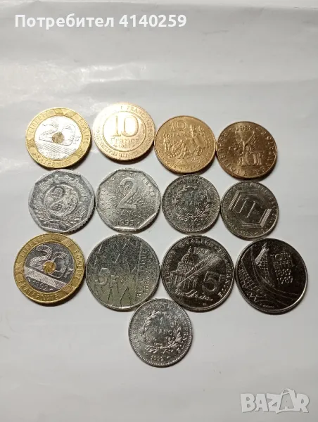 Франция монети 10 франка 1985 г , снимка 1