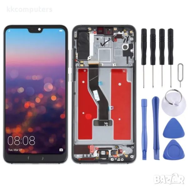 LCD Дисплей и Тъч Скрийн с Рамка за Huawei P20 Pro, снимка 1