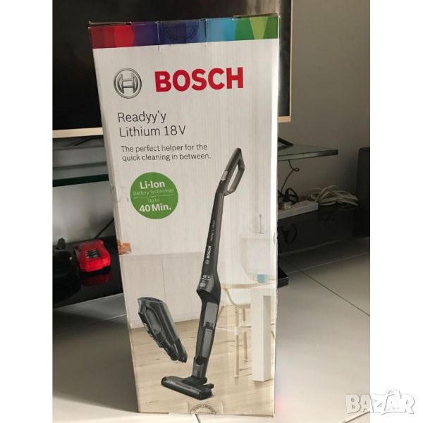 Мощна Безкабелна прахосмукачка BOSCH- 2 in 1 ,Li-ion 40мин., снимка 1