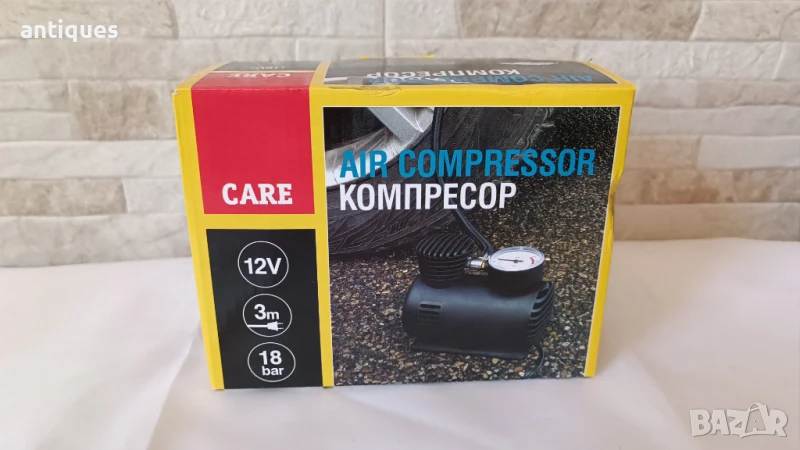 Компресор за кола - 12V с приставки - Чисто нов, снимка 1