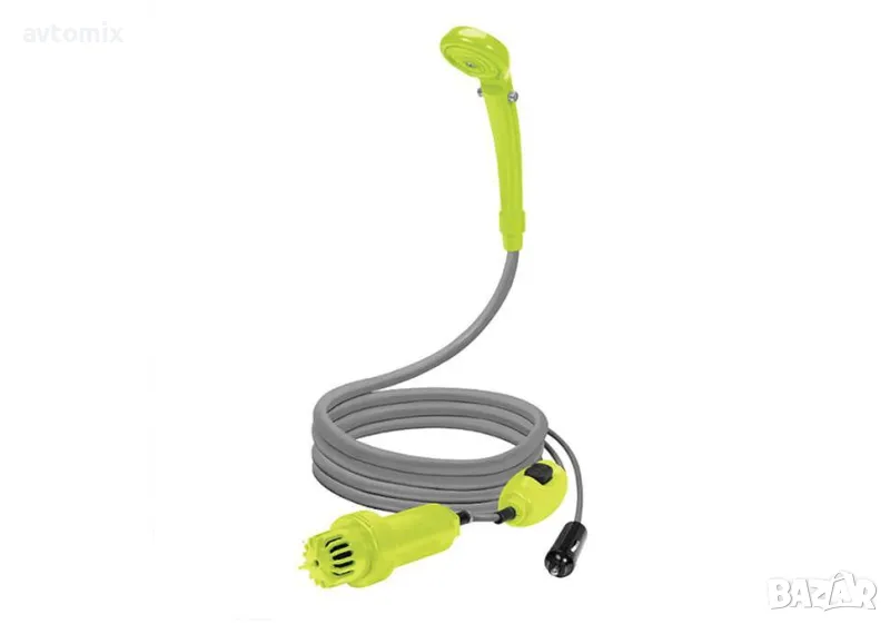 Преносим портативен къмпинг душ за автомобил 12V, с помпа, снимка 1