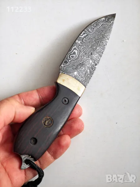 Croco Damascus-Linder нож, снимка 1