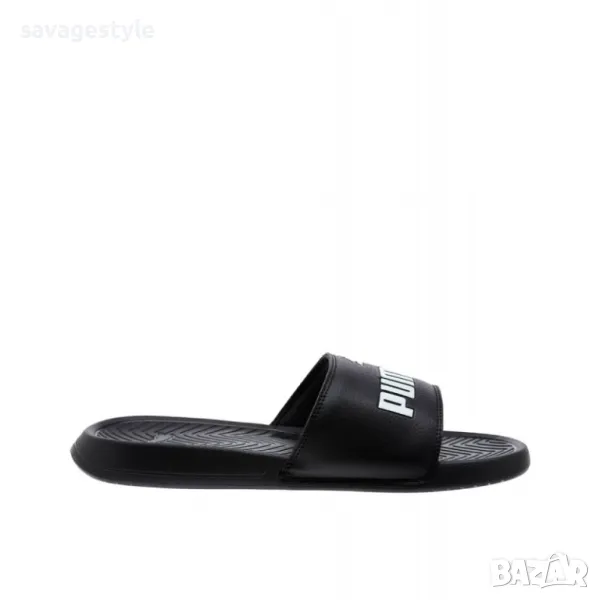 Джапанки PUMA Popcat Unisex Slides Black/White, снимка 1