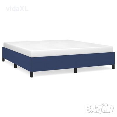 vidaXL Рамка за легло синя 180x200 см плат(SKU:347088, снимка 1