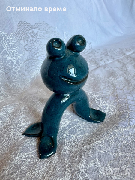 Керамична арт жаба, снимка 1