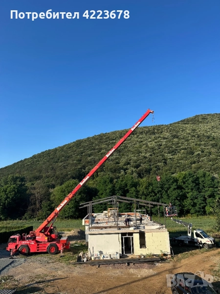 Услуги с Автовишка 22метра и Автокран 25 тона за град Стара Загора и областта. Автовишка под наем., снимка 1