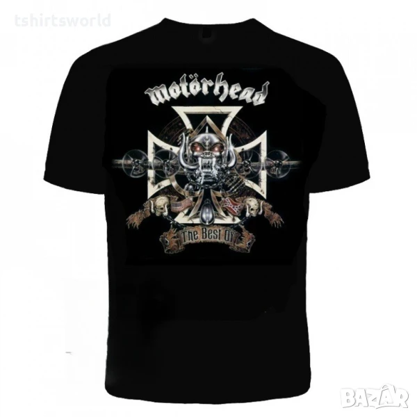 Нова мъжка тениска с дигитален печат на музикалната група Motorhead - The Best Of, снимка 1
