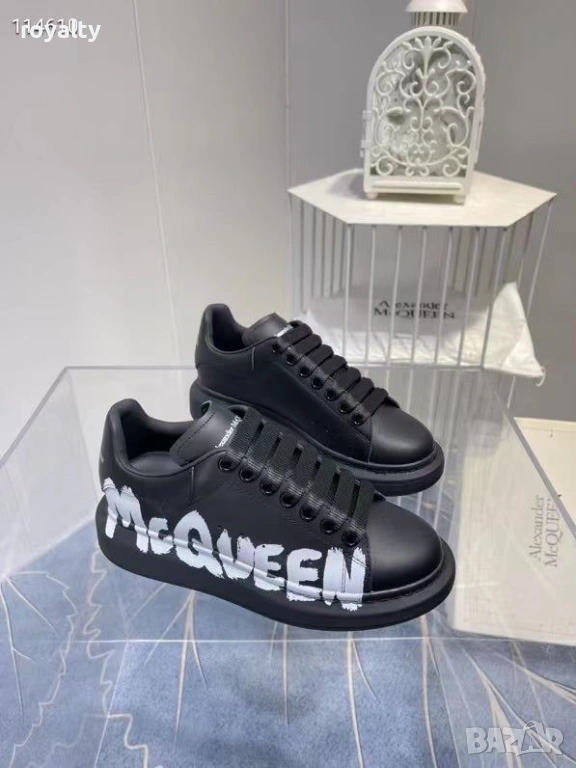 Alexander McQueen Черни Мъжки Маратонки 40-44 Номер , снимка 1