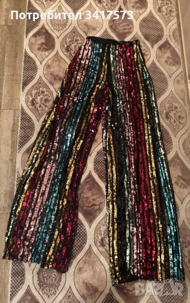 Дамски панталон на паети, снимка 1