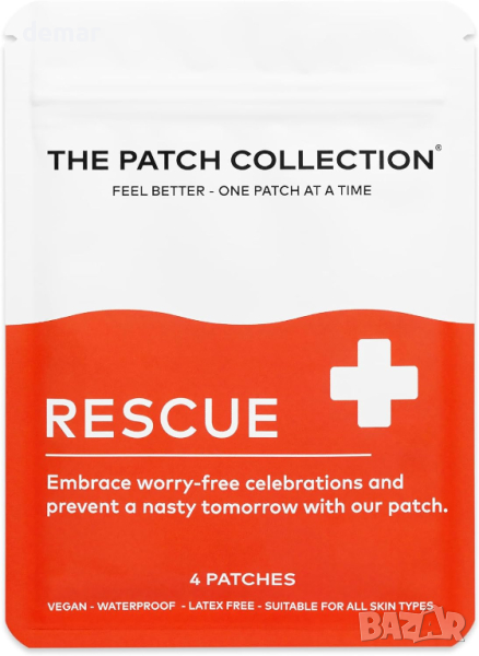 The Patch Collection® възстановяващ и облекчаващ пластир, латекс,растително захранван, веган, 4 броя, снимка 1
