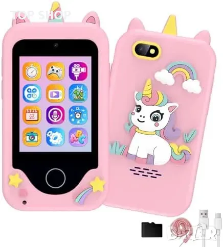 Нов Телефон с камера и игри - Играчка подарък за момичета на 3-8 години, снимка 1