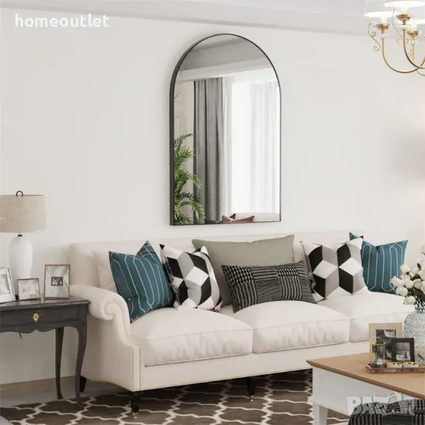 ПРОМОЦИЯ Висококачествено стенно огледало LUVODI JJ-XM839-L-BK, снимка 1