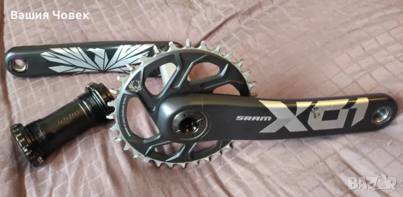 Карбонови курбели 170mm. SRAM X01 32T , снимка 1