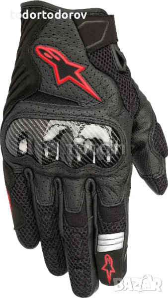 Дамски мото ръкавици мотор ALPINESTARS STELLA SMX-1 AIR V2 BLACK/PINK, снимка 1