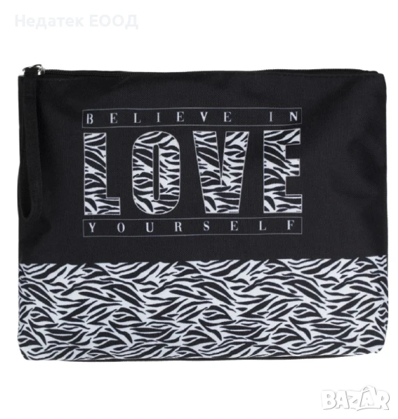 Несесер за тоалетни принадлежности, Черен, 31x5x22см., снимка 1