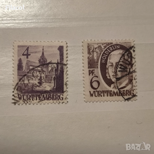 Френски Вюртенберг 1948 г.  Различни мотиви, снимка 1