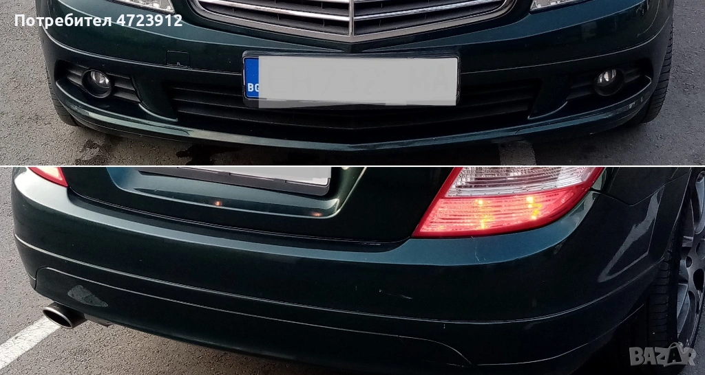 Мерцедес w204 емблема мерник, решетка, предна/задна броня, халоген, снимка 1
