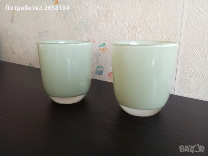 к-т 2бр. чаши, цветно стъкло Serax, снимка 1