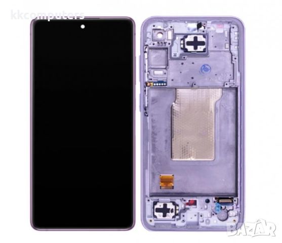 LCD Дисплей за Samsung SM-A356 / A35 / 5G 2024 / GH82-34221C / Тъч скрийн + Рамка / Лилав / Оригинал, снимка 1 - Резервни части за телефони - 46360296