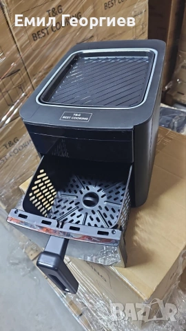 Air Fryer 32852A Две в 1/ 4.3L + top grill - 1500W (NEW)., снимка 6 - Фритюрници - 53288983