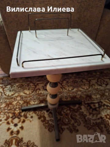 Холна мраморна помощна маса, снимка 5 - Маси - 53634553