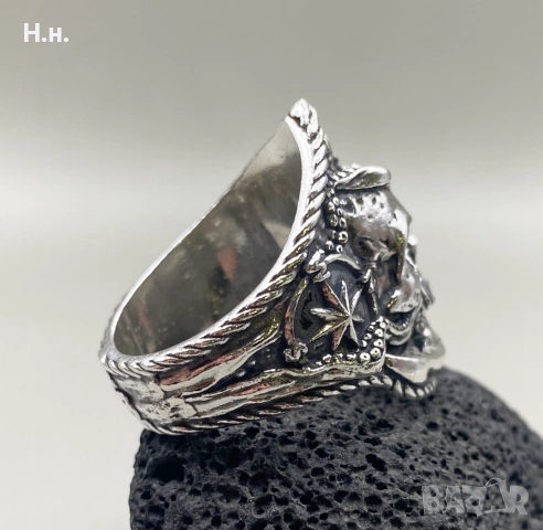 Сребърен пръстен ръчна изработка 925, снимка 8 - Пръстени - 53800973