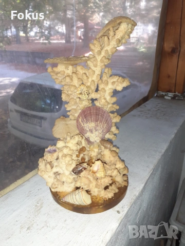 Статуетка от натурален бял корал, снимка 5 - Антикварни и старинни предмети - 53457098