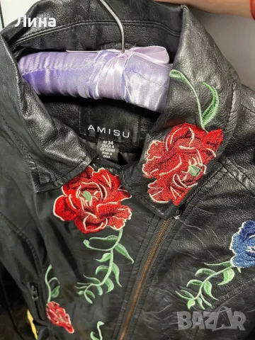 Страхотно кожено яке , снимка 3 - Якета - 50245107