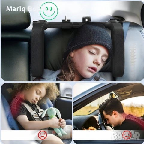 Ергономична опора за глава и врат за автомобили, снимка 4 - Аксесоари и консумативи - 53612498