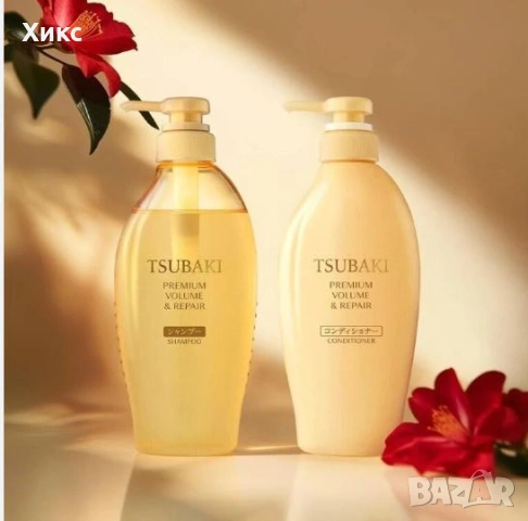 SHISEIDO TSUBAKI Premium Volume & Repair шампоан и балсам с масло от японска камелия