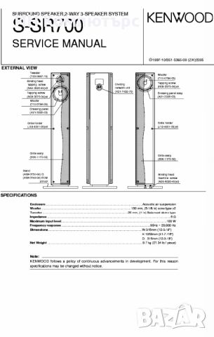 Продавам тонколони Kenwood S-SR700, снимка 8 - Тонколони - 46472087