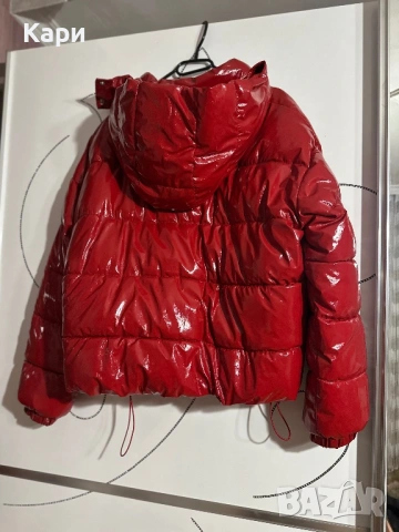 Дамско червено яке тип бомбър House, снимка 4 - Якета - 53388337