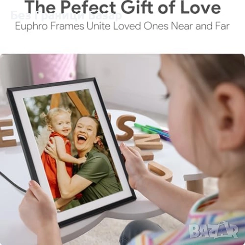 Нова 10.1 IPS Дигитална Фото Рамка 32GB WiFi Touch Micro SD за спомени снимки, снимка 6 - Друга електроника - 54230354