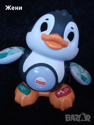 Интерактивна бебешка играчка пингвин Fisher Price Valentine The Penguin , снимка 1 - Музикални играчки - 45489795