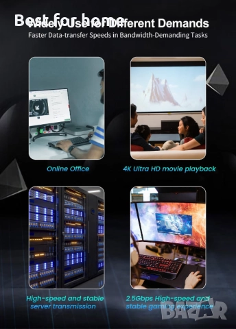 2.5Gb PCIe мрежова карта, снимка 6 - Друга електроника - 51595172