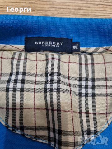 Мъжка тениска с якичка BURBERRY Размер XL, снимка 3 - Блузи - 46764764