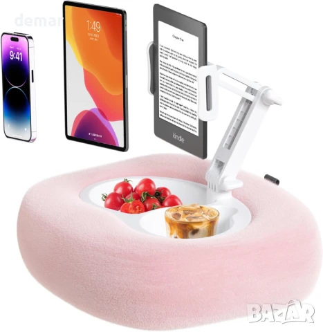 Поставка за таблет Kefotic за Kindle, поставка за телефон с купа за закуски