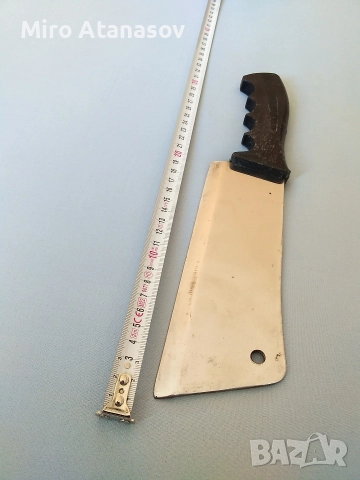 Български сатър МЗ Хан Тервел неръжд., снимка 6 - Антикварни и старинни предмети - 52841539