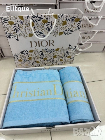 хавлиени кърпи 2 броя 50*90 70*140 %100 памук Gucci barbie hermes Christian Dior , снимка 8 - Други стоки за дома - 52907631