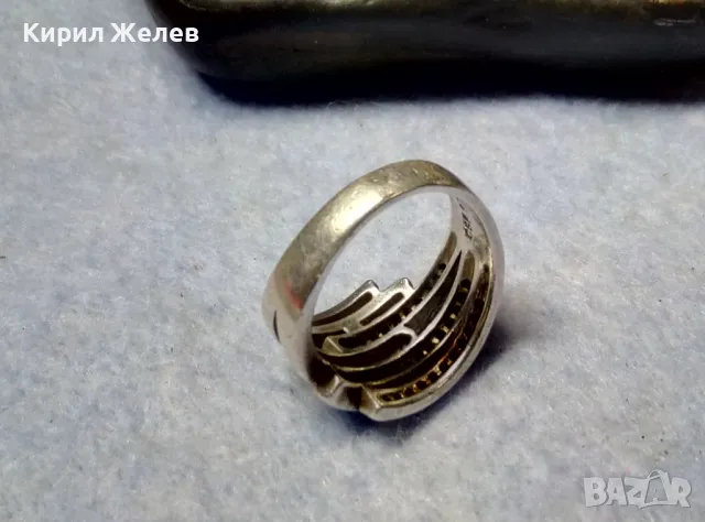 ФЕШЪН АРТ ДИЗАЙН СКЪПОЦЕНЕН СРЕБЪРЕН ПРЪСТЕН СРЕБРО 925 CSF с ЮВЕЛИРНО ФАСЕТИРАНИ ЦИРКОНИ 41435, снимка 14 - Пръстени - 49913202