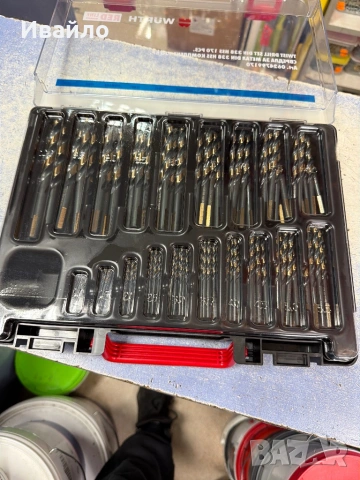 К-кг свредла за метал HSS от ф1мм - 10 мм  Red Line 170 броя , снимка 5 - Стругове - 53995690