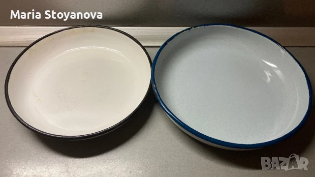 Емайлирани тавички, купички и канче, снимка 3 - Съдове за готвене - 50892536